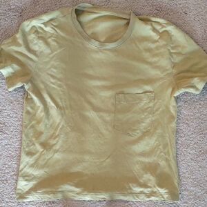 Everlane Light Yellow Short Sleeve Tee